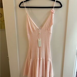 Frankies Bikinis Pink Knit Dress